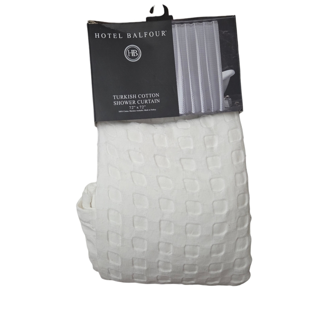 Hotel Balfour Turkish Cotton Shower Curtain